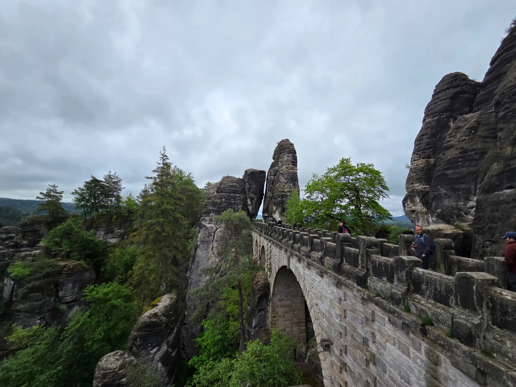 Basteibrücke i Sachsiska Schweiz